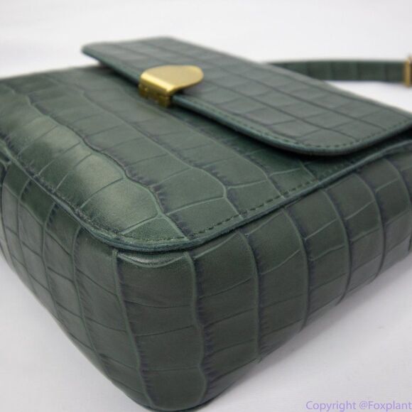 New! Madewell The Mini Abroad Crossbody Bag‎ Croc Embossed Leather - Picture 16 of 16